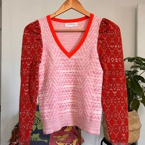 Anthropologie Puff Sleeve Soft Woman’s Size XSmall Sweater